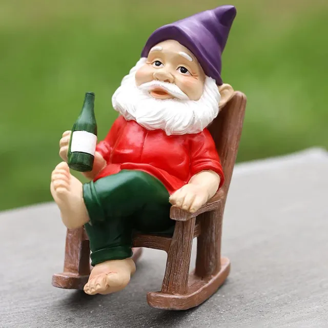 Cosensi Geoptimaliseerde Tuindecoratie: Paddenstoel en Dwerg Beeldhouwwerk, Kabouter Figuur Ornament, Miniatuur Ornamenten voor Thuis en Tuin, Potplanten en Gazon (YY)