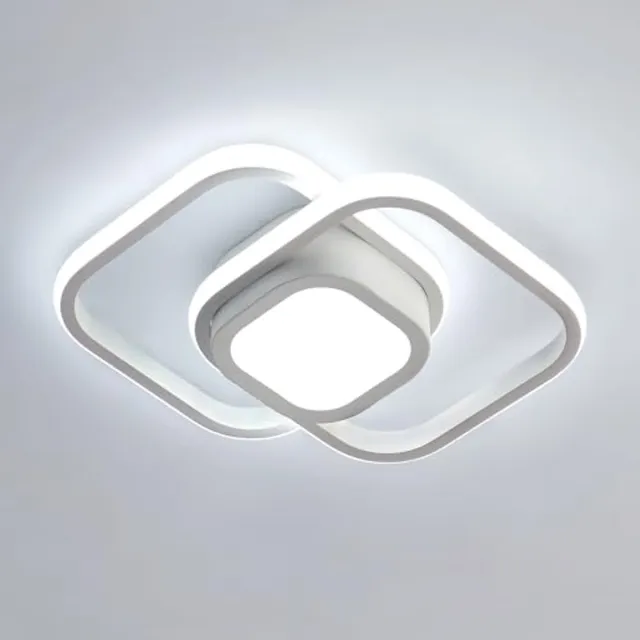 Riserva LED Plafondlamp Modern - 32W - 3600 lm - 6500K Koel Wit - Wit - Vierkante Plafonnière voor Woonkamer, Slaapkamer, Keuken en Eetkamer