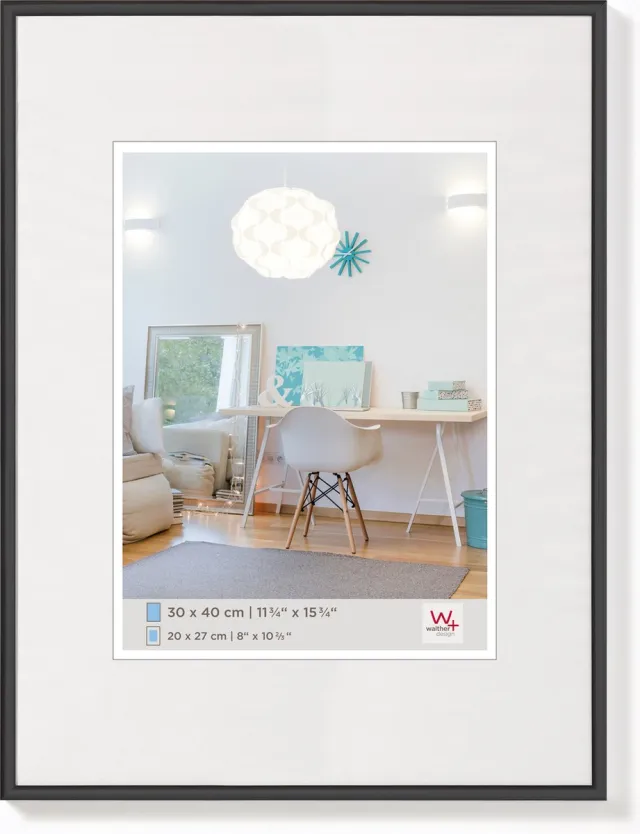 Walther New Lifestyle - Kunststof lijst - Fotoformaat 20x30 cm - Zwart