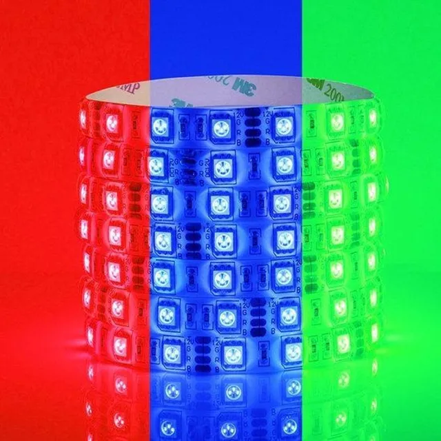 Groenovatie RGB LED Strip - 5 Meter - 14.4 Watt/meter - 5050 LED's - 12V - Waterdicht IP65