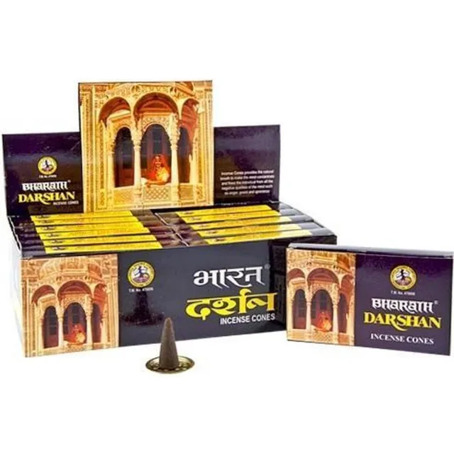Yogi & Yogini naturals Wierookkegels Darshan wit