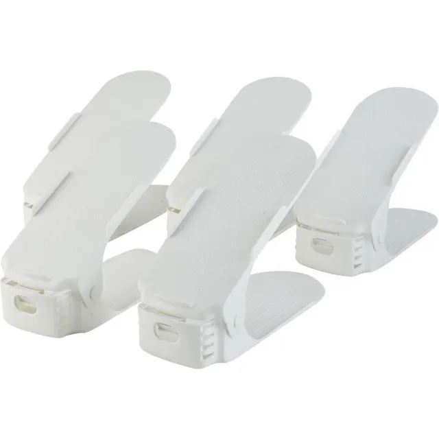 ForDig Schoenen Opbergsysteem Verstelbaar – Schoenenrek – Schoenenkast – Schoen Organizer – Set van 5 Wit