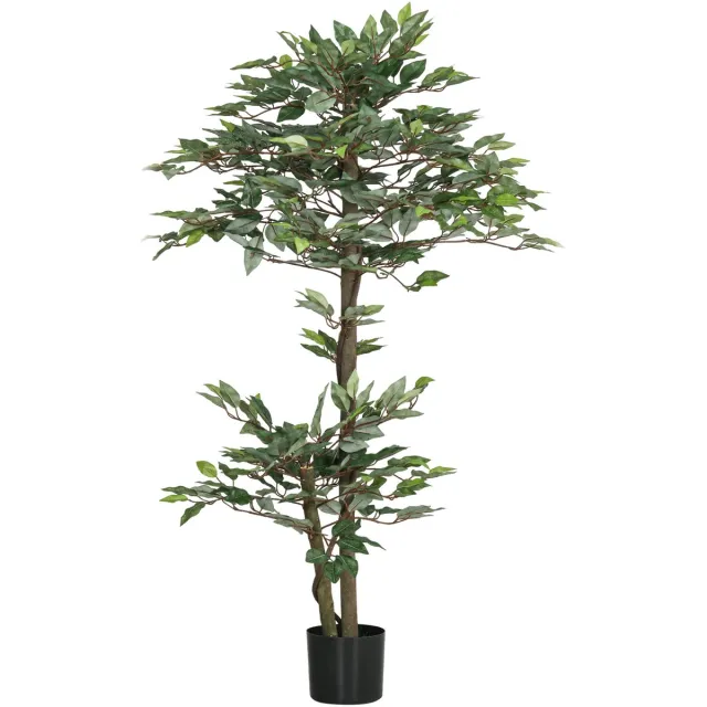 Outsunny Kunstplanten-PE-15x15x150cm-Groen