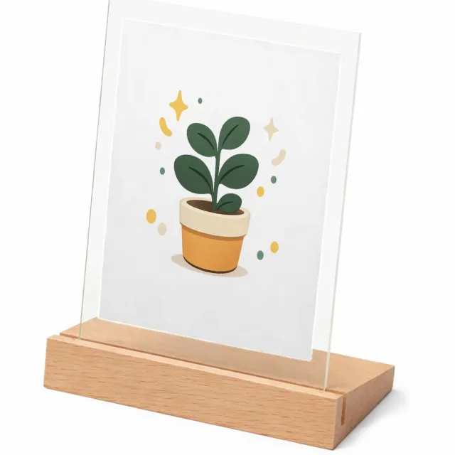 Mr Cadeautjes Glasframe met vaste tekst - design Een vrolijke bedankmok met een kleine, centraal geplaatste i | cadeau Wit