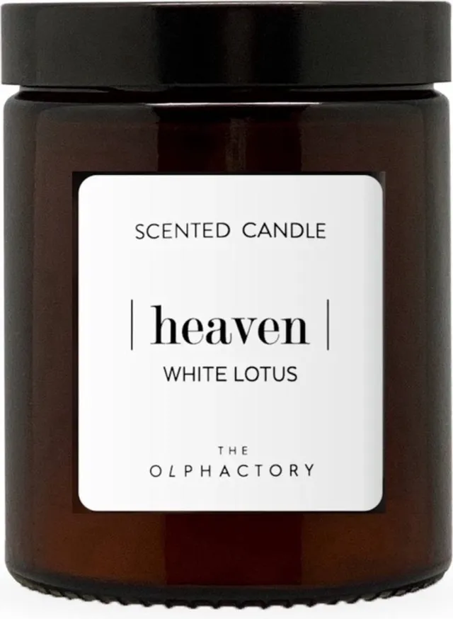 The Olphactory Geurkaars in glas 'Heaven' (30 branduren) Bruin