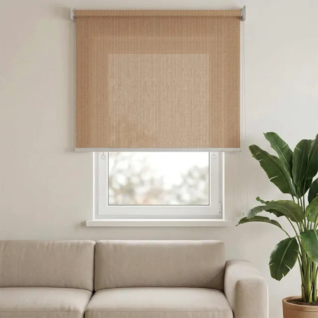 vidaXL Rolgordijn voor buiten 85(B)x140(H) cm beige