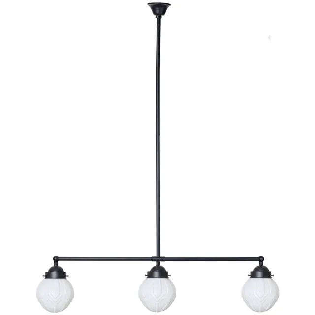 Coloured by Art Moonlight T-lamp 3 lichts Victory - Art Deco Trade Zwart