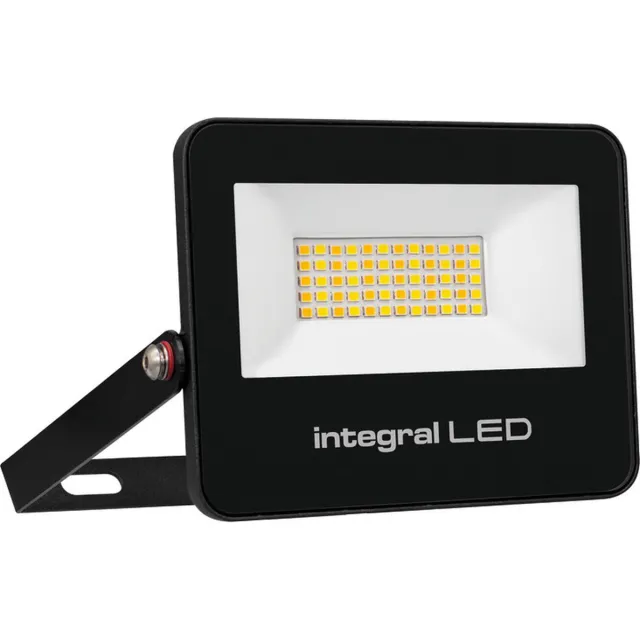 Integral Smart LED Breedstraler IP67 20W 2000lm Instelbare Lichtkleur | Tuya Wi-Fi | Geen fitting | Warm Wit-Koel Wit-Daglicht | 20 watt | 50.000 Branduren Zwart
