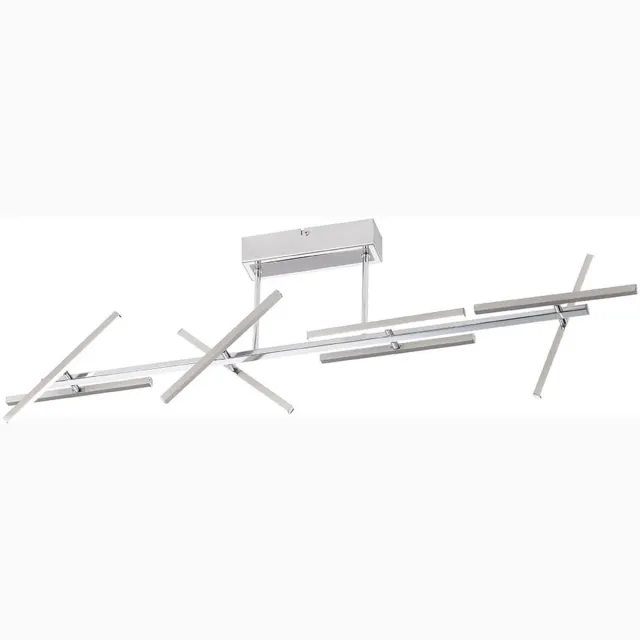 Wofi LED 30,8 Watt plafondspot armatuur verlichting beweegbaar WOFI 9394.08.54.0000 zilver