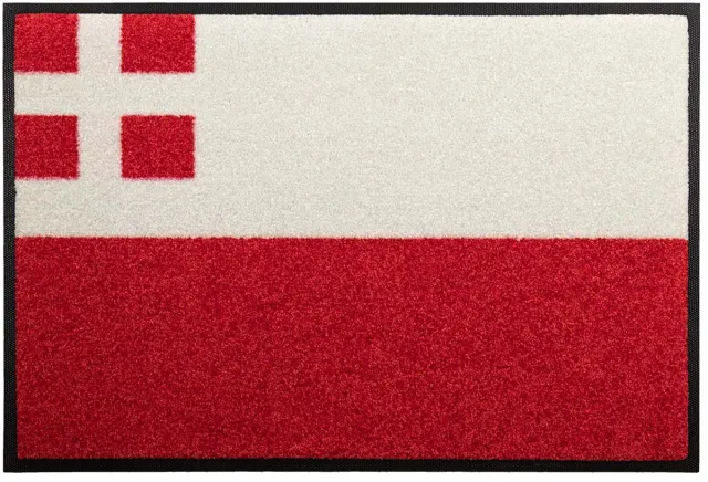 LogoMatz Deurmat Utrecht 40cm x 60cm - Antislip - Geschikt voor wasmachine - Kleurecht - Geen schadelijke weekmakers - Gemaakt in Europa - Utrechtse vlag Rood