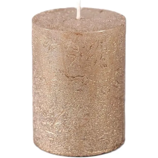 Luz Your Senses Rustieke kaars - Luz Your Senses - diam 6cm * 8cm Parelmoer
