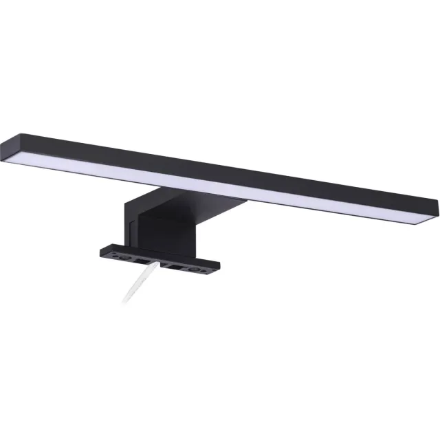 Saqu Spiegellamp Badkamer - 30x8.5x2.8 cm - LED Spiegelverlichting voor Spiegel of Spiegelkast - Zwart - Badkamerverlichting