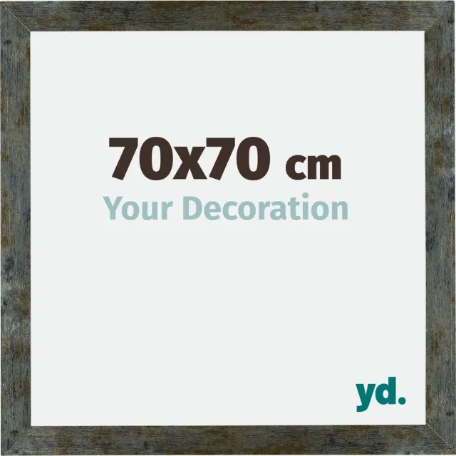 yd. Your Decoration - Fotolijst 70x70 cm - MDF - Blauw Goud Gemeleerd - Mura