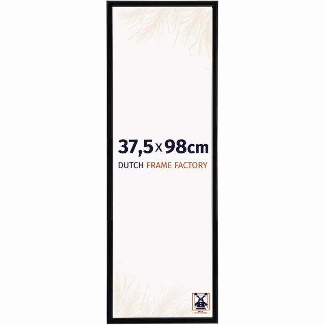 Dutch Frame Factory Fotolijst 37,5x98 cm - Kunststof - Zwart Hoogglans - Angers