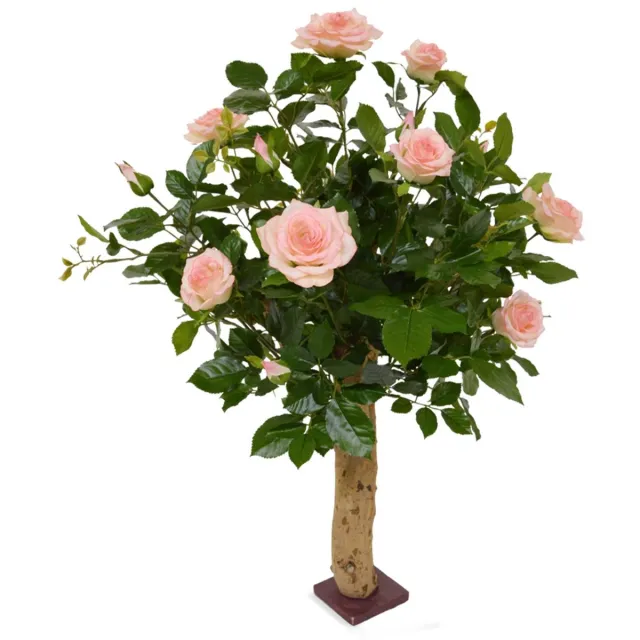 maxifleur Kunstplanten Kunstroos op stam 75cm - roze