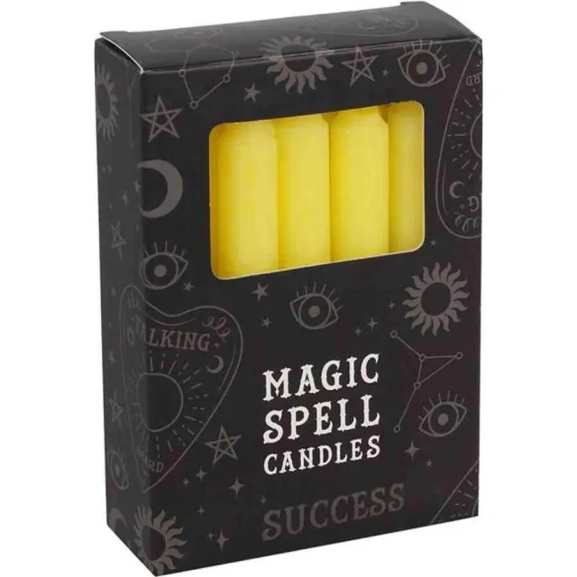 Something Different Yellow Spell Kaars - Set van 12 - Geel