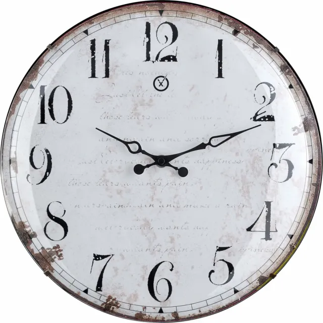 Sompex 8181 – Wandklok – Kunststof – Ø35,5 cm – Caracas – Vintage beige