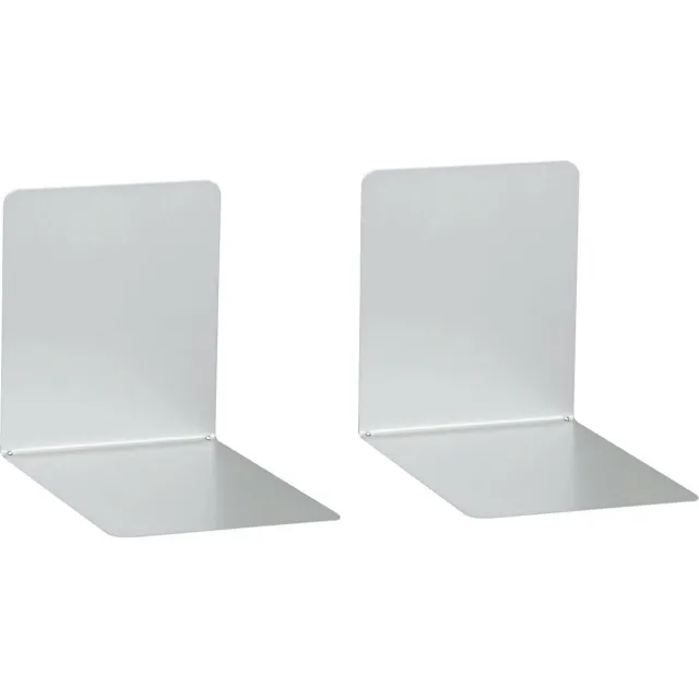 Maul Boekensteunen staal magnetisch kratzfest pulverbeschichtet glänzend magnethaftend 14 x 12 x 14 cm zilver