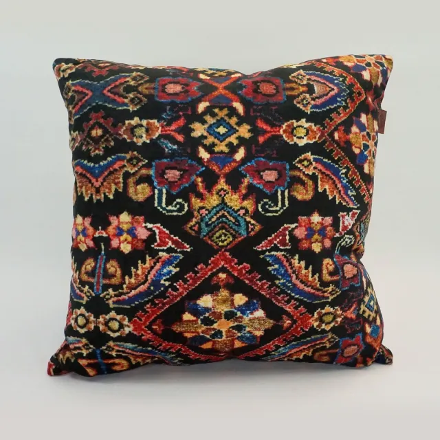 SusaStyle OUTLET - Sierkussen Shodja – 50x50 cm – Zijdezacht – Anti-allergisch – Afneembare hoes Zwart, blauw, petrol, crème, zalm, roze, rood, terra, aubergine, honing, mosterdgeel, oker, cognac