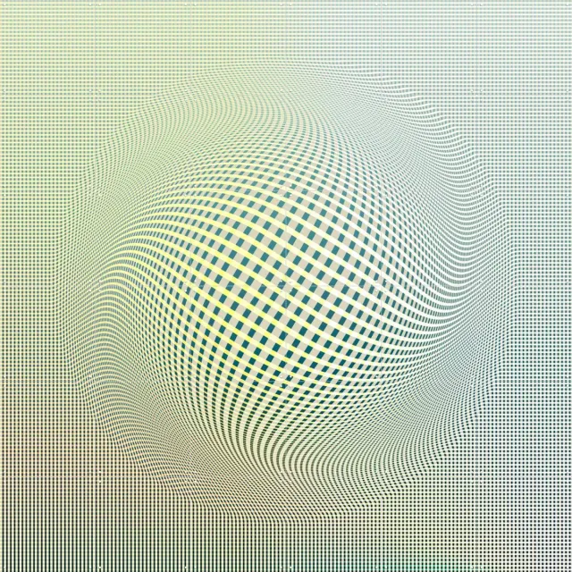 IXXI Warmth, Angelo Cerantola - 120 x 120 cm - Grote wanddecoratie en posters - Abstract, Kleurrijk, Grafisch Ontwerp, Geometrische Kunst, Digitale Groen