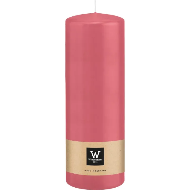 Wiedemann Cilinderkaars/stompkaars - roze - 20 x 7 cm - 103 branduren - zuilkaarsen