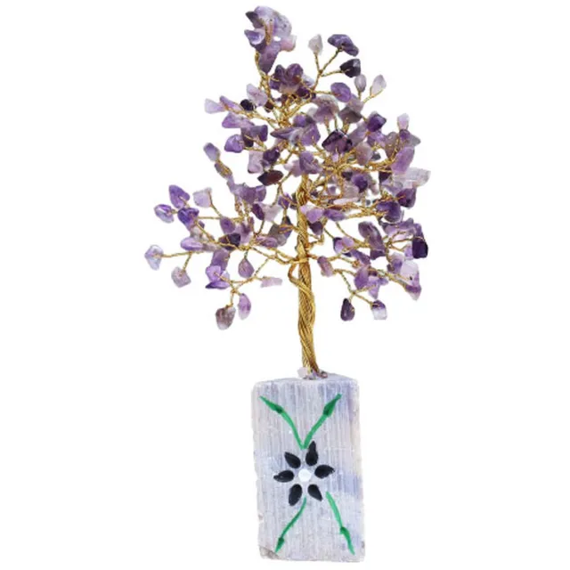 AW Gifts Amethist edelsteenboom - 160 stenen