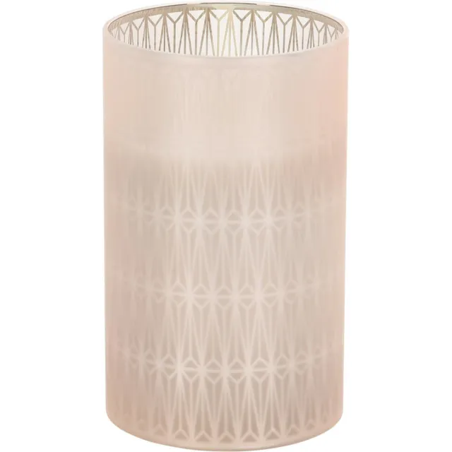Home & Styling LED kaars in glas - warm wit - realistische vlam - veilig zonder brandgevaar - D7,5 x H12,5 cm