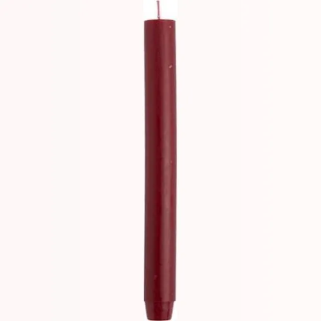 Rustik Lys Dinerkaarsen XL - Pak van 20 Stuks - Bordeaux - 2,6 x 30 cm