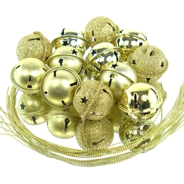 Kaemingk Kerstdecoratie Belletjes Goudkleurig Ø 3 cm 12-delig