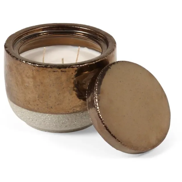 Serax Piet Boon Charred Santal geurkaars D12cm H9cm goud bruin