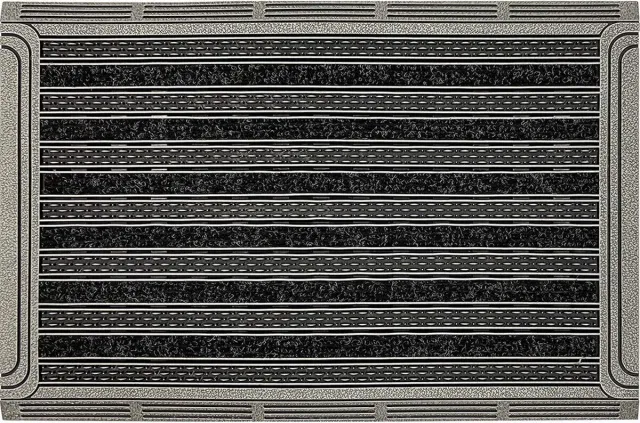 IVOL Schoonloopmat GridClean - 70x46 cm - Deurmat voor Binnen en Buiten Grijs