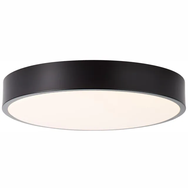 Brilliant Slimline - Plafondlamp - LED 13W - 3000K - Wit/Zwart