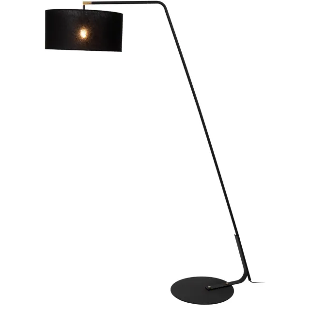 Lucide KELSO - Vloerlamp - 1xE27 - Zwart