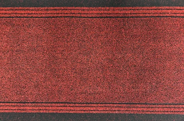 JYG Tapijtloper Club Rood 66 x 200 cm (= 2m ) - Keukenloper - Anti Slip - snijdbaar Donkerrood