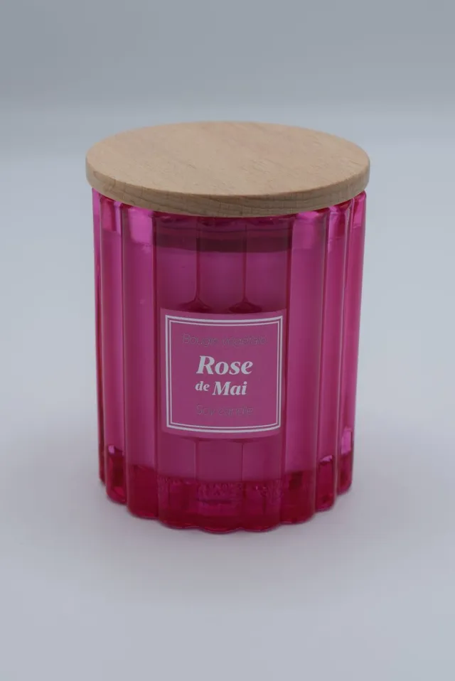 Esprit Provence Plantaardige geurkaars rozen 190 gram Esprit Provence - kaars met retro design