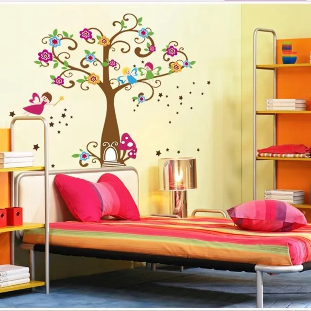 Pinehouse XL muursticker feeën boom multi