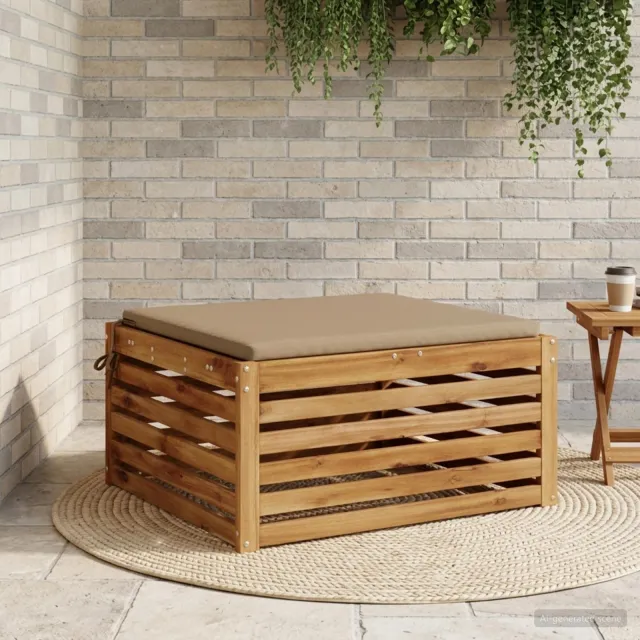 vidaXL Zitkussens SOEST 100% Polyester Taupe 70 x 70 x 3 cm