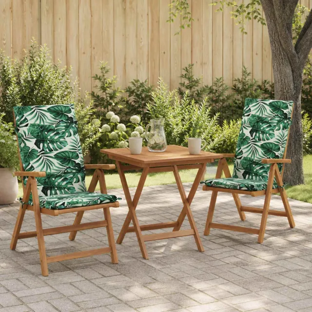 vidaXL Kussen voor stoel met hoge rug GEMERT 2 st 100% Polyester groen
