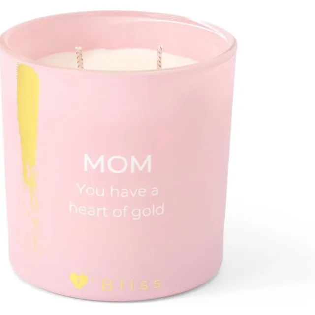 O'Bliss Candle XL - Mom heart of gold Roze