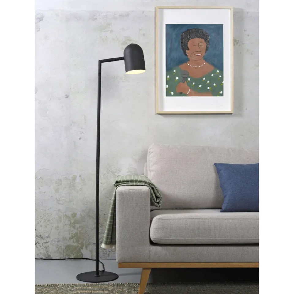It's About Romi Vloerlamp ijzer Marseille h.141cm/kap rond h.17xdia.12cm, zwart, foto 4