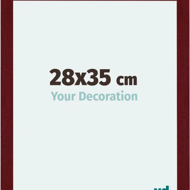 yd. Your Decoration - Fotolijst 28x35 cm - MDF - Wijnrood Geveegd - Mura