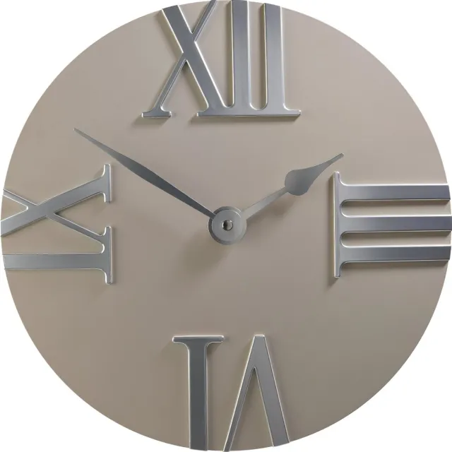 Sompex Wandklok - Bologna - Ø 30,5 cm - Wit/zilver