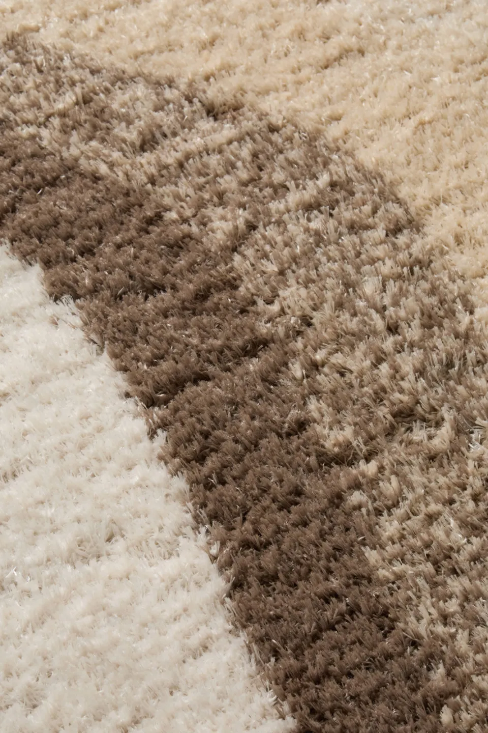 NOUS Living vloerkleed crème-bruin, foto 4