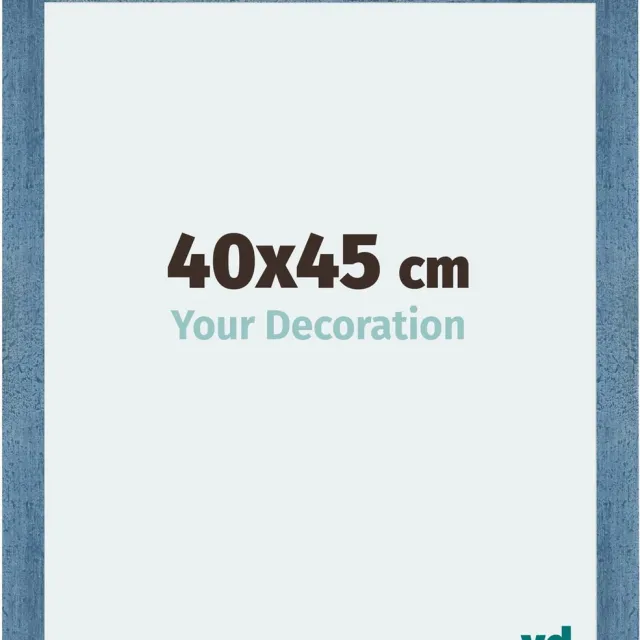 yd. Your Decoration - Fotolijst 40x45 cm - MDF - Helder Blauw Geveegd - Mura