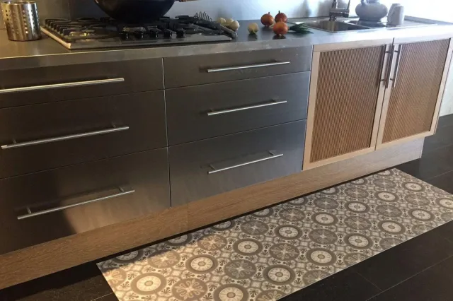 JYG Vloerkleed - Keukenloper Retrolux Mechelen 62x400 - Grijs - Beige