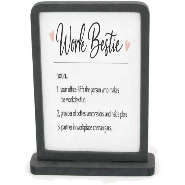 Mr Cadeautjes Houten fotolijst rechthoek met MDF inleg - design Een vergelijkbare dictionary-opmaak met een warm, grappig co | cadeau Wit