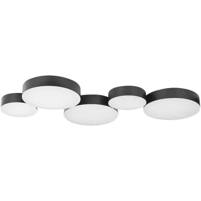 Beliani LUGA - Plafondlamp - Zwart - IJzer