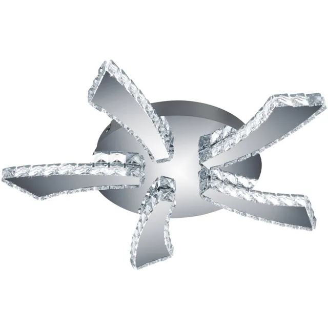 BES LED LED Plafondlamp - Plafondverlichting - Trion Pino - 30W - Aanpasbare Kleur - Rond - Mat Chroom - Aluminium