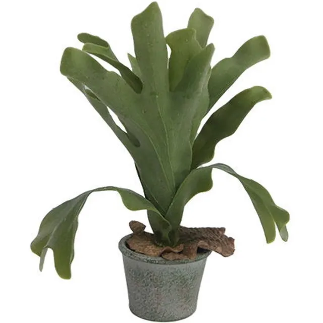 Buitengewoon Boet Hertshoorn in pot 35 cm kunstplant Buitengewoon de Boet groen