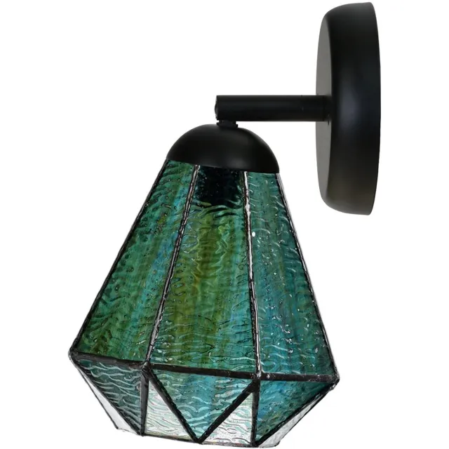 Coloured by Art Tiffany Spot zwart met Arata Green - Art Deco Trade
